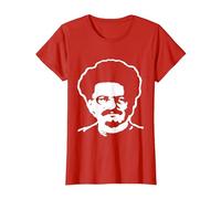 Leon Trotsky Maglietta Comunismo marxismo Socialismo Tee Maglietta, Donna, Rosso, XL