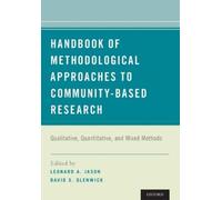 Leonard A. Jaso Handbook of Methodological Approaches to Community-B (Tascabile)
