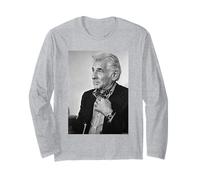 Leonard Bernstein Direttore d'orchestra Americano di Michael Grecco Maglia a Manica