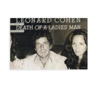 Leonard Cohen - Death of a Ladies Man Poster su tela, decorazione artistica da parete per soggiorno e camera da letto, 20 x 30 cm