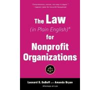 Leonard D. DuBoff Ama The Law (in Plain English) for Nonprofit Orga (Tascabile)