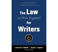 Leonard D. DuBoff Sarah The Law (in Plain English) for Writers (Fift (Tascabile)
