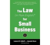 Leonard D. DuBoff The Law (in Plain English) for Small Business (Fi (Tascabile)
