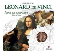 Léonard de Vinci. Livre de coloriage. Non officiel
