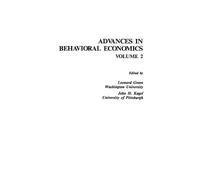 Leonard Green Advances in Behavioral Economics, Volume 2 (Copertina rigida)