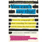 Leonard S. Marcus You Can't Say That (Tascabile)