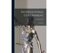 Leonard Woolf International Government (Tascabile)