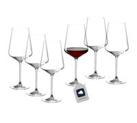 Leonardo 014790, Set di 6 calici da Vino Rosso Puccini, Trasparente