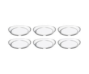 Leonardo 021127 Loop, Set di 6 sottobicchieri, in Vetro Trasparente, 10 x 10,5 x 1,5 cm, 6 unità