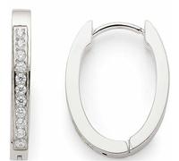Leonardo Jewels Ronia Beauty's 023245 - Orecchini da donna in acciaio inox color argento, piccoli orecchini a cerchio con chiusura a scatto e zirconi, 0.2, Acciaio inossidabile, Nessuna pietra