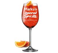 LEONARDO Aperol Spritz Vetro con Incisione - Frauengeschenk Da Festa Della Mamma
