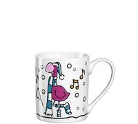 Leonardo Bambini 024960 - Tazza in porcellana con motivo fenicottero invernale, lavabile in lavastoviglie, 215 ml