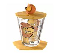 Leonardo Bambini Leone Bevanda Set 3 Pezzi Vetro Coppa Coperchio Sottobicchiere