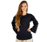 Leonardo Carbone Camicetta medievale da donna Irene Nero S