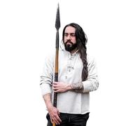 Leonardo Carbone® Camicia intrecciata a mano Ingolf, abbigliamento medievale, camicia medievale, da uomo, abbigliamento LARP, abbigliamento festival, costume da Carnevale, camicie a maniche lunghe,