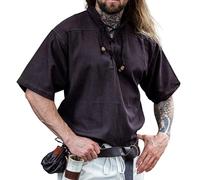 Leonardo Carbone® Camicia medievale Eric - abbigliamento medievale, camicia medievale da uomo, abbigliamento LARP, abbigliamento da festival da uomo, costume da carnevale, camicie per il tempo libero,