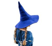 Leonardo Carbone® Cappello da strega Agata - Costume da strega, abbigliamento medievale, copricapo, costume da Halloween da donna, cappello da strega, cappello mago, abbigliamento LARP, carnevale,