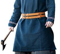 Leonardo Carbone® Cintura unisex in pelle vichinga Axel - Cintura in pelle da uomo, abbigliamento vichingo, cintura da uomo, cintura da donna, abbigliamento LARP, carnevale, cosplay, hobbit - 100%