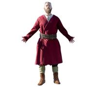 Leonardo Carbone® Gonna classica a patta Balder da uomo | silhouette elegante | perfetta per LARP | abbigliamento medievale | costume vichingo | mantello | gonna a pistola | stola | lana, Colore: