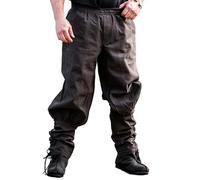 Leonardo Carbone® Pantaloni Tiago con lacci per le gambe, pantaloni da uomo, abbigliamento medievale, pantaloni vichinghi, costume da uomo, abbigliamento festival, LARP, cosplay, pantaloni lunghi -