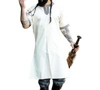Leonardo Carbone® Tunica a maniche corte Richard - Abbigliamento medievale da uomo, camicia medievale, camicie casual a maniche corte, costume da carnevale da uomo, tunica vichinga, abbigliamento LARP