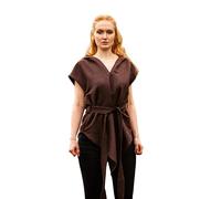 Leonardo Carbone® Waldläuer, tunica Aldon, unisex, abbigliamento medievale, da uomo e da donna, camicia medievale, per il tempo libero, a maniche corte, costume da carnevale, abbigliamento LARP, 100%