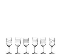 Leonardo Casella 061799 - Set di 6 calici da vino con motivi, lavabili in lavastoviglie, per vino rosso, calice da vino bianco, 430 ml
