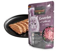 Leonardo Cat food Adult Finest Selection Grain Free 85 gr Coniglio e mirtilli - confezione da 16 pezzi - Cibo umido per gatti - 1° ORDINE? scegli lo sconto BZR5 / BZR20 + 200 punti fedeltà