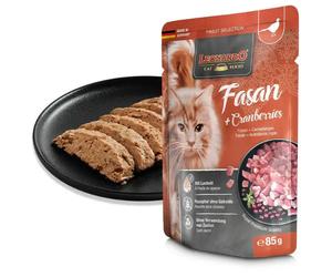 Leonardo Cat food Adult Finest Selection Grain Free 85 gr Fagiano e mirtilli - confezione da 16 pezzi - Cibo umido per gatti - 1° ORDINE? scegli lo sconto BZR5 / BZR20 + 200 punti fedeltà