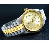 Leonardo Cavadini Orologio Acciaio Massiccio Bicolore Durc. Zirconia CV-332J