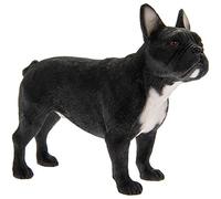 Leonardo Collection - Cane ornamentale Bulldog francese, pietra nera, 12 x 4 x 10 cm, inaugurazione della casa