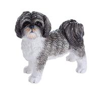 Leonardo Collection Shihtzu Decorazione Cane, Pietra, Grigio