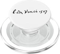 Leonardo Da Vinci 1507 Firma d'autore arte Schizzo discreta PopSockets PopGrip per MagSafe