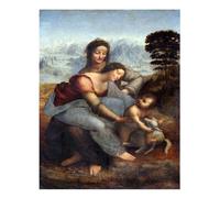 Leonardo Da Vinci arte murale capolavoro della famiglia stampe rinascimentali