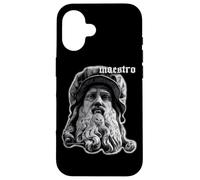 Leonardo da Vinci Artista Maestro Pittore Rinascimentale Custodia per iPhone 16