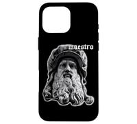 Leonardo da Vinci Artista Maestro Pittore Rinascimentale Custodia per iPhone 16 Pro Max