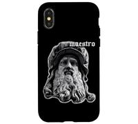 Leonardo da Vinci Artista Maestro Pittore Rinascimentale Custodia per iPhone X/XS