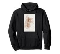 Leonardo da Vinci Autoritratto Rinascimento Pittura Artista Felpa con Cappuccio