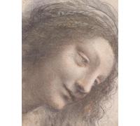 Leonardo da Vinci LARGE Notebook #4: Cool Artist Gifts - The Head of the Virgin in Three-Quarter View Facing Right Leonardo da Vinci Notebook College Ruled to Write in 8.5x11" LARGE 100 Lined Pages