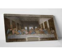 Leonardo Da Vinci L'Ultima Cena Quadro Stampa su Tela Canvas Vernice Pennellate