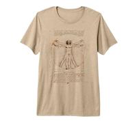 Leonardo da Vinci l'Uomo Vitruviano Maglietta Premium