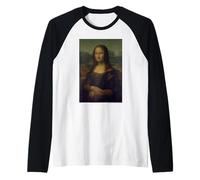Leonardo da Vinci Mona Lisa (La Gioconda) Maglia con Maniche Raglan