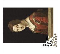 Leonardo Da Vinci Puzzle Di Legno, Museo Puzzle, La Belle Ferronniere Puzzle, Per Adulti E Adolescenti Regali, Impegnativo Puzzles, Arte, 1000pcs