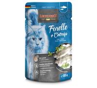 14 + 2 gratis! 16 x 85 g Leonardo Finest Selection Buste - Trota & Catnip