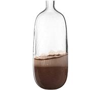 LEONARDO HOME 041671 CASOLARE - Vaso in vetro, 50 cm, colore: Marrone