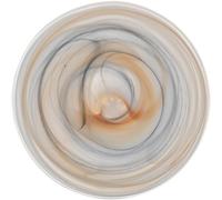 LEONARDO HOME Alabastro 026792 - Set di 2 piatti unici in vetro alabastro frazionato, texture organica, piatti estetici per dessert, diametro 27,5 cm, multicolore