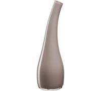 Leonardo Home Arco 045270 - Vaso fatto a mano con forma curva, semplice opera d'arte per la casa, vaso curvo, altezza 25 cm, tortora