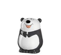 LEONARDO HOME Bambini Panda Salvadanaio in ceramica con chiave, regalo per bambini ragazzi e ragazze, 12,2 cm, nero/bianco colorato, 039197