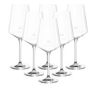 LEONARDO HOME Bicchieri da vino bianco Puccini Gastro-Edition, calici da vino calibrati da 0,2 l - taratura e 0,1 l - linea ausiliaria, riempimento del bordo 560 ml, bicchieri standard per hotel e