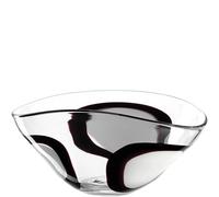 LEONARDO HOME Ciotola OCCHI BIANCHI • 1 pezzo • Ciotola in vetro con motivo artistico • Attira l'attenzione sul tavolo o sulla credenza • Per frutta, snack o decorazioni • Altezza 16,5 cm